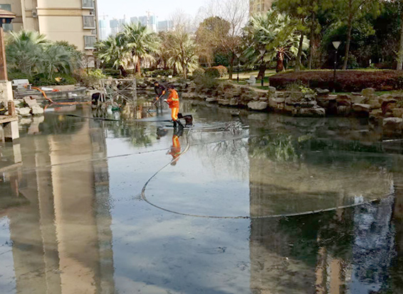 齐河景观池淤泥清理